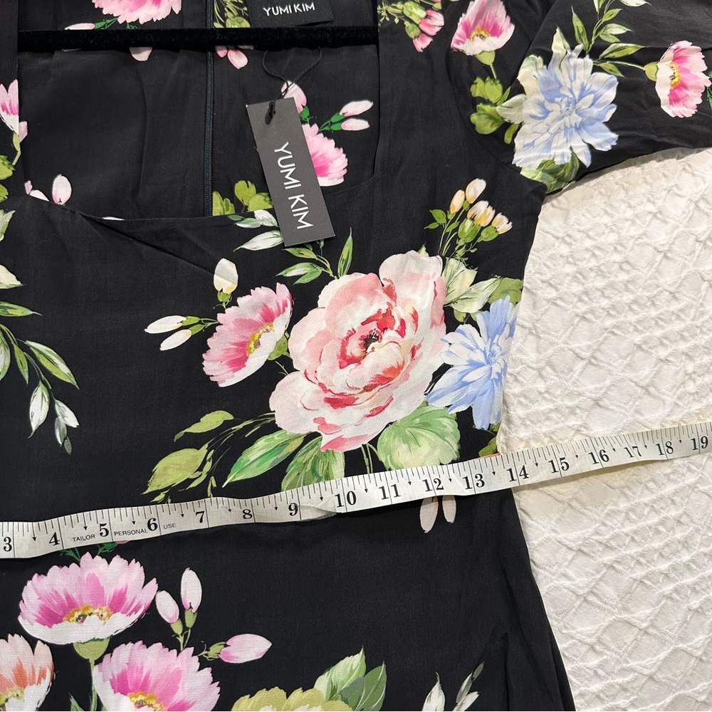 Yumi Kim Marlo Floral Midi Dress Black Size S NWT - Picture 12 of 13